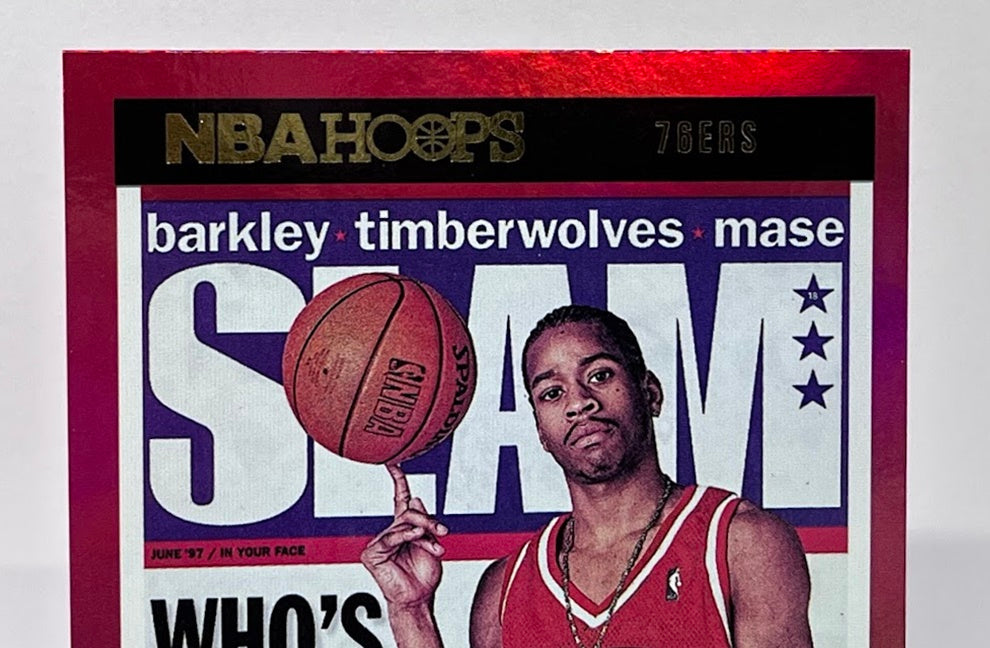 2021-22 Panini Hoops Slam Holo Gold Allen Iverson Philadelphia 76ers #18