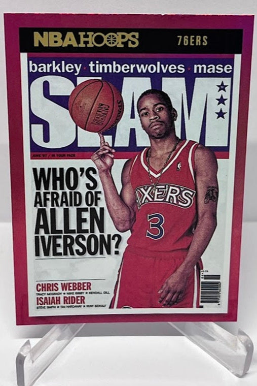 2021-22 Panini Hoops Slam Holo Gold Allen Iverson Philadelphia 76ers #18