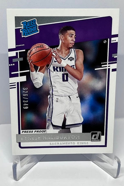 2020-21 Panini Donruss Rated Rookie Tyrese Haliburton Kings 326/349 #231
