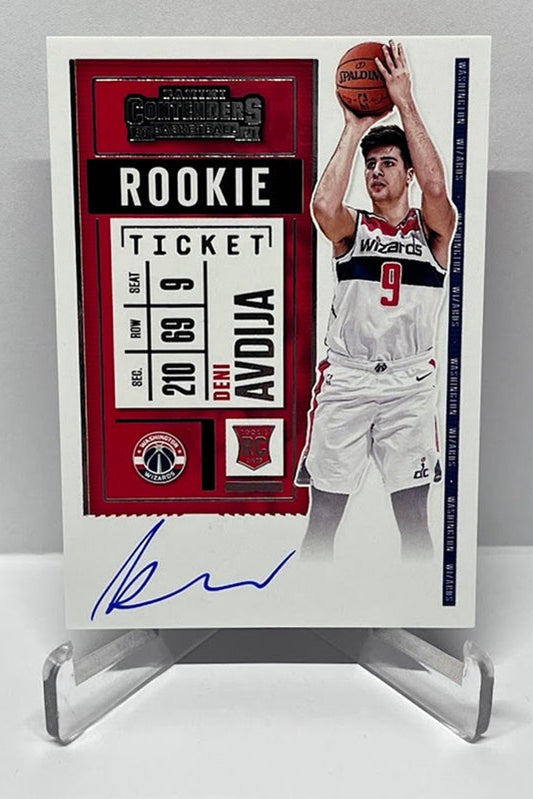 2020-21 Panini Contenders AU on Card RC Deni Avdija Washington #137