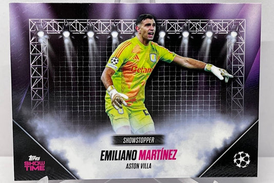 2024-25 Topps Showtime Showstopper Emiliano Martinez Aston Villa *5