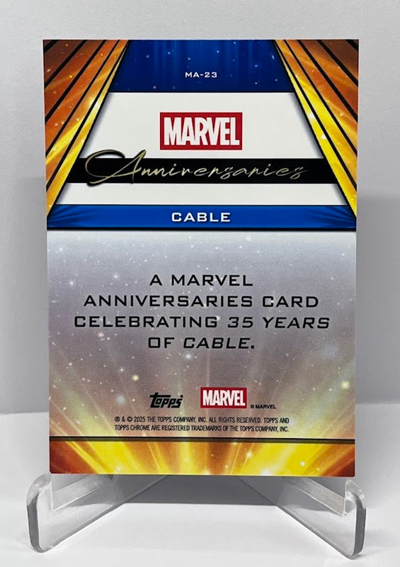 2025 Topps Chrome Marvel 35th Anniversary Cable #23 *7