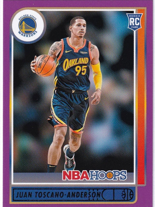 2021-22 Panini Hoops Purple RC Juan Toscano-Anderson Warriors #248