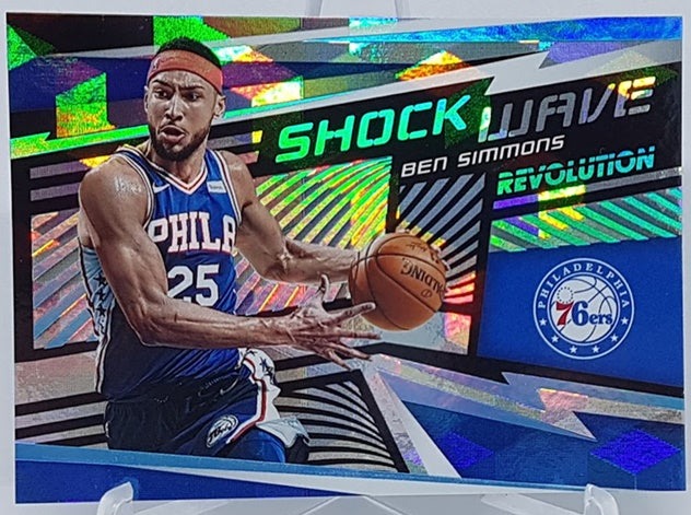 2019-20 Panini Revolution Shock Wave Cubic Ben Simmons 76ers 14/50 #16