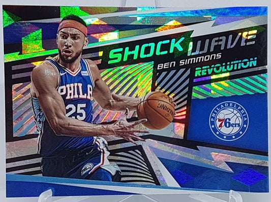 2019-20 Panini Revolution Shock Wave Cubic Ben Simmons 76ers 14/50 #16