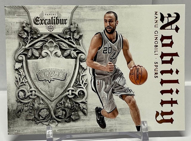 2014-15 Panini Excalibur Nobility Manu Ginobili Spurs #5