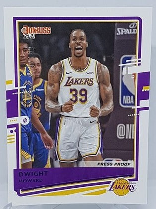 2020-21 Panini Donruss Press Proof Dwight Howard Lakers 039/199 #62