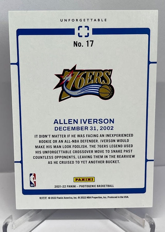 2021-22 Panini Photogenic Allen Iverson Philadelphia 76ers #17