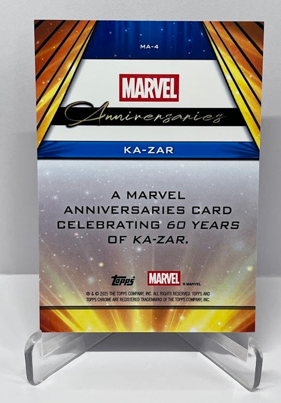 2025 Topps Chrome Marvel 60th Anniversary Ka-Zar #4 *7