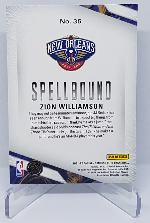 2021-22 Panini Donruss Elite Spellbound WILLIAMSON Complete Set