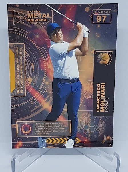 2021 Skybox Metal Universe Francesco Molinari Golf #97