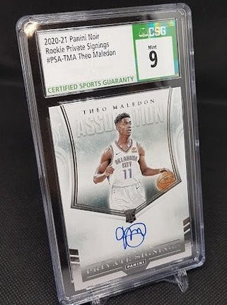 2020-21 Panini Noir Signings RC Theo Maledon OKC CSG 9
