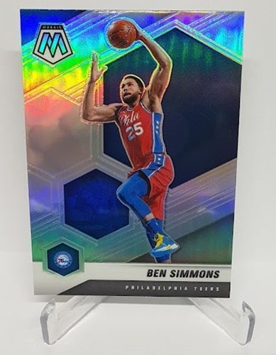 2020-21 Panini Mosaic Silver Prizm Ben Simmons 76ers #104