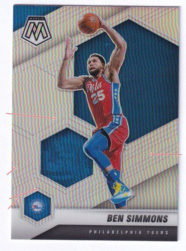 2020-21 Panini Mosaic Silver Prizm Ben Simmons 76ers #104